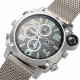 1080P Spy camera watch with calendar and compass (Silver Chain)