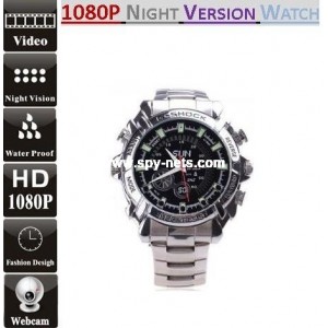 1080P Spy watch with night-vision camera